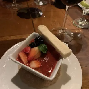 Panne cotta for dessert