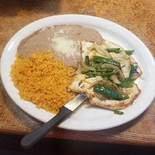 Jalepeno Chicken, Rice and Beans. 7/10