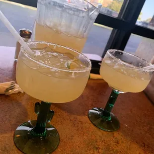 Their margaritas!  We always get one pitcher for every 2 people.