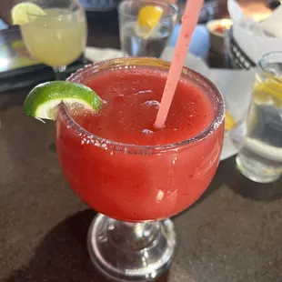 Frozen strawberry Margarita