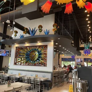 Interior of restaurant