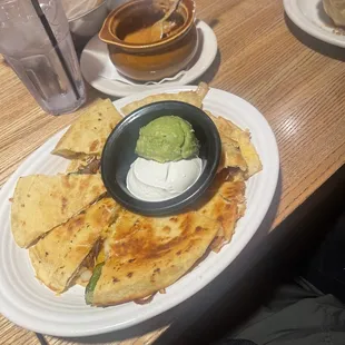 Shredded Chicken Quesadilla