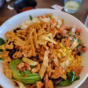 Queso Fresca salad. Very good. Nice portion size