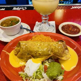 Chimichanga with beef fajita...