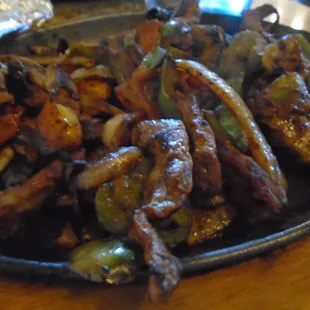 We enjoyed the Steak Fajitas for lunch and they came to table still sizzling. Only $8 too!