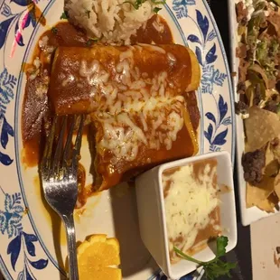 Enchilada plate