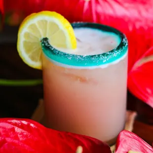 Pomegranate Mezcal margarita