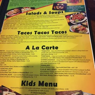 Ordering the sizzling fajitas!