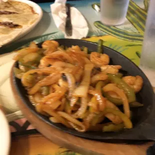 Shrimp Fajitas
