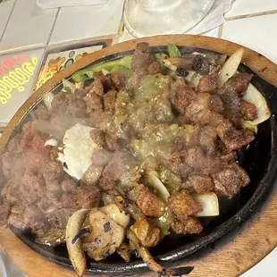 a plate of food on a table