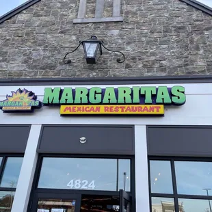 the front of the restaurant