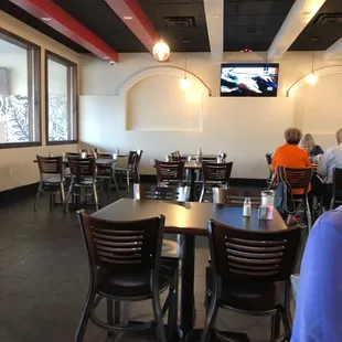 Big screen HDTV. There is another one on opposite wall of dining area.