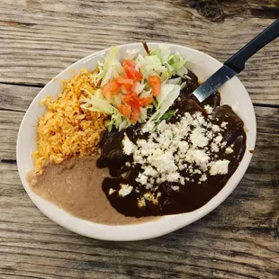 Mole Enchiladas