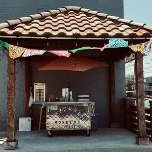 outside