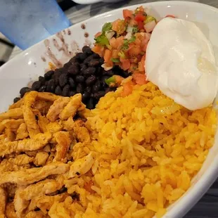 Chicken and rice bowl