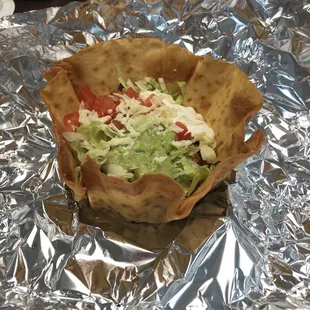 Fajita salad very good!