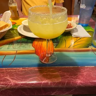 a margarita in a glass