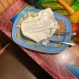 a plate of food on a table