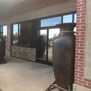 Be careful not to drive too far and knock these things over.