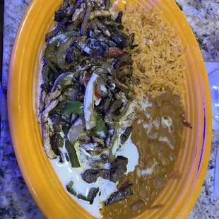 Burrito fajita (unwrapped)