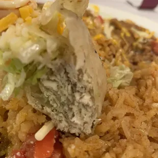 Chicken taco, super stuffed