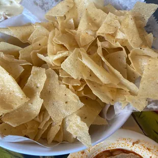 Greasy chips/SALTY beans!