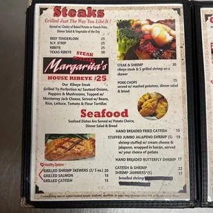 Steaks &amp; Seafood  Updated 2022