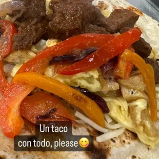 Breakfast taco "con todo"