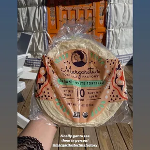 Organic Flour Tortillas available at Whole Foods Mkt