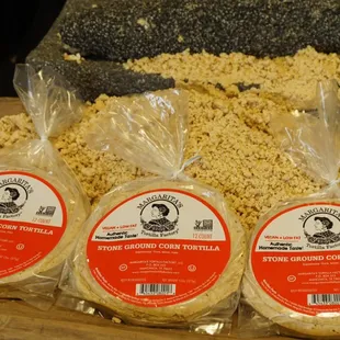 Stone ground corn tortillas