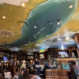 the interior of a restaurant