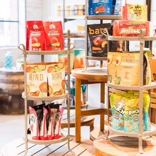 a variety of snacks