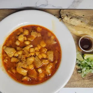 MENUDO. on SOUP DAY (Friday)..we alternate between menudo, pozole, or albondigas
