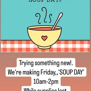 a bowl of soup with a spoon in it