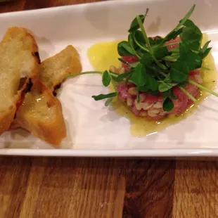 Tuna Tartar with Crostini Small Plate