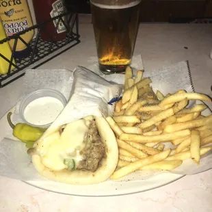 This is the Italian  Sausage Allatola Pita Sandwich