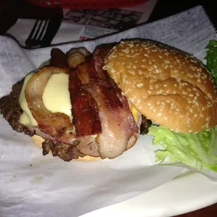 Hat trick burger!