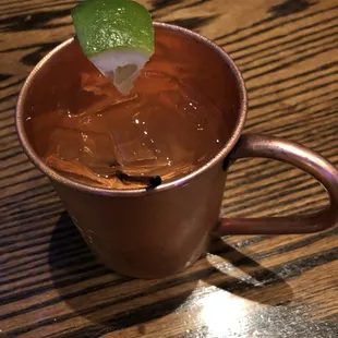 Iowa mule (rye whiskey instead of vodka)