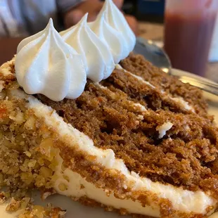 Carrot cake. It's very very good.