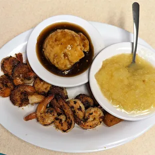 This is the Tuesday Shrimp Lunch Special with two sides of choice.  Photo taken July 19, 2022.