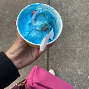 Blue suede