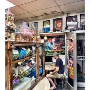 Inside Margie&apos;s Candies.Montrose Ave,Chicago, IL . Old School (Since1921) Ice Cream /Candy Shop Great Staff Great Friendly Service.Cool!