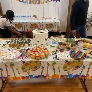 The big giant beautiful cake is from Margie.