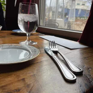 a place setting for a meal