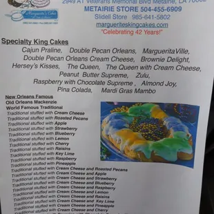 Specialty King Cakes