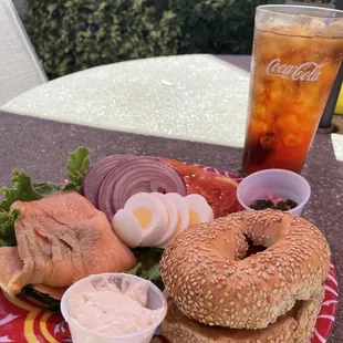 Lox and bagel  Lox and Bagel Breakfast Sandwich