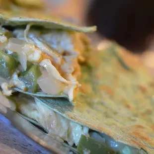 Marguerite's Cafe - Egg and Sausage Quesadilla