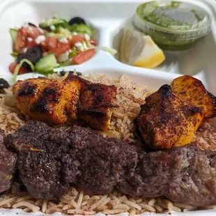 meat and rice