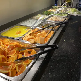 a variety of food
