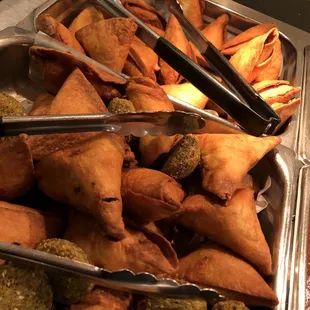 a variety of food items
